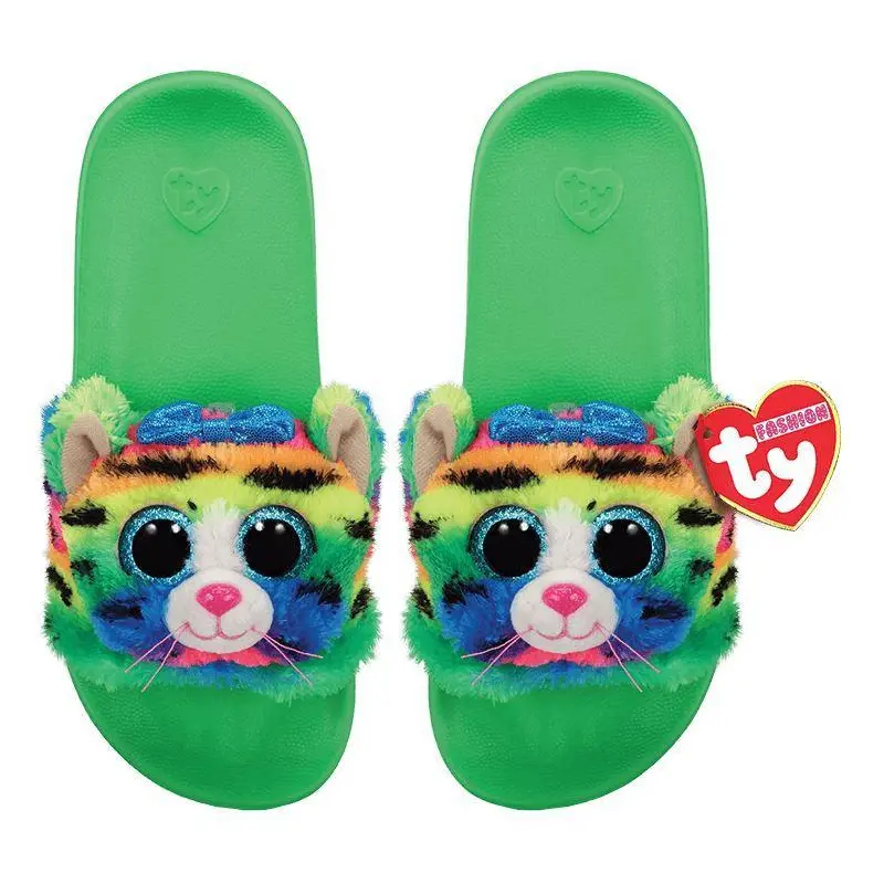 Ty Fashion Slide Slippers Tigerly Cat - Size 36-38