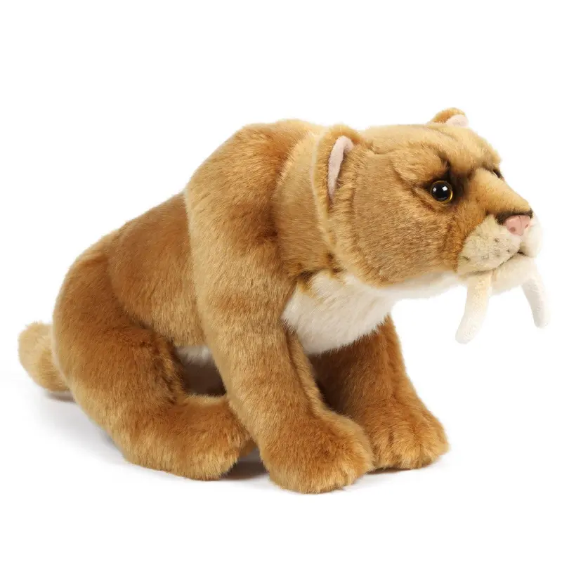 Living Nature Sabre Toothed Tiger 29cm Plush