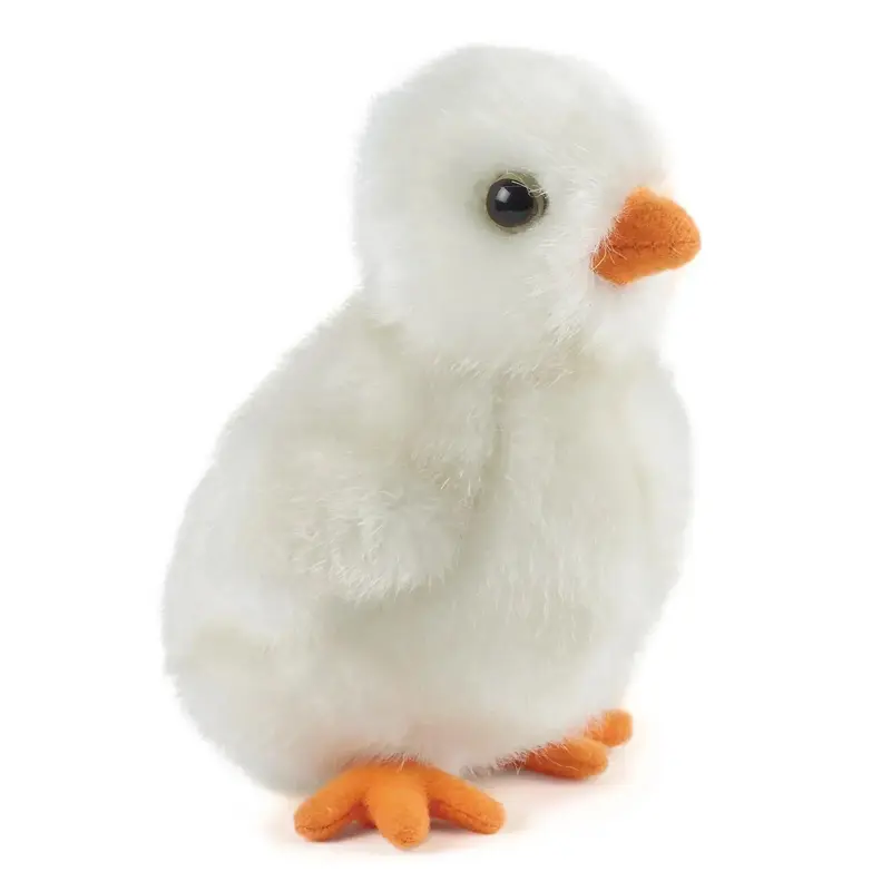 Living Nature White Fluffy Chicks Plush 12cm