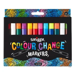 Smiggle Colour Change Markers X12 - Colour Mix