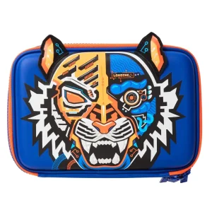 Smiggle Hey There Hardtop Double Up Pencil Case - Colour Navy