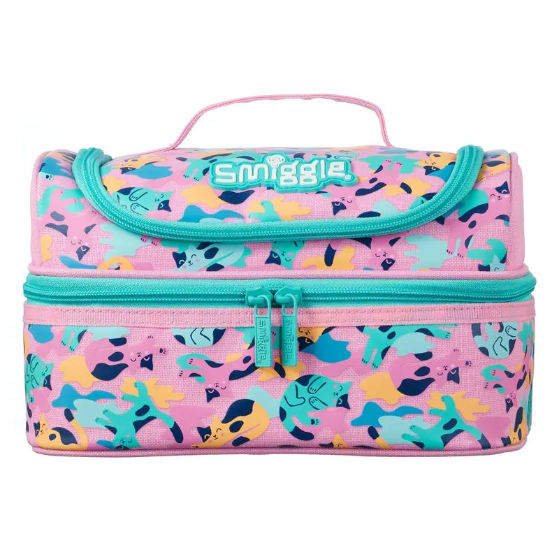 Smiggle Illusion Double Decker Lunchbox - Pink