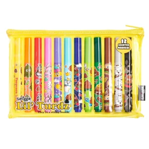 Smiggle Lil' Turdz Marker Pack X12 - Colour Mix