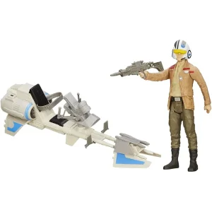 Star Wars The Force Awakens Speeder Bike and Poe Dameron 12-inch Figure