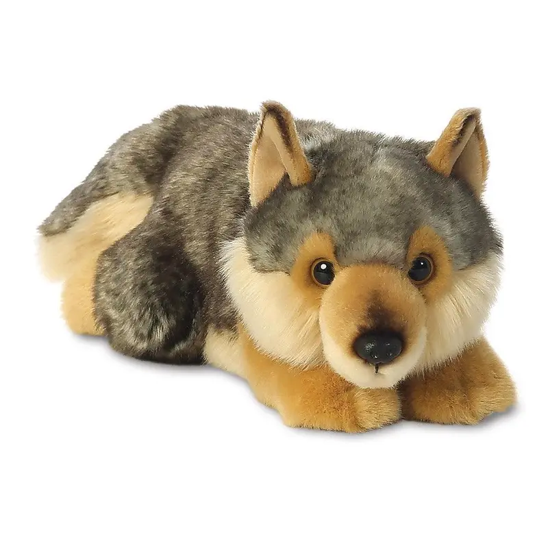 AURORA Miyoni Wolf Lying 11-inch Plush