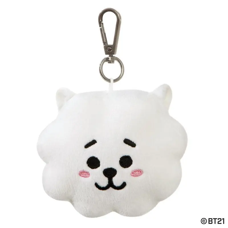 BT21 Rj Head Plush Keychain