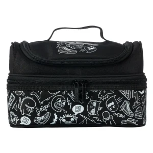 Smiggle Neat Double Decker Lunchbox - Black