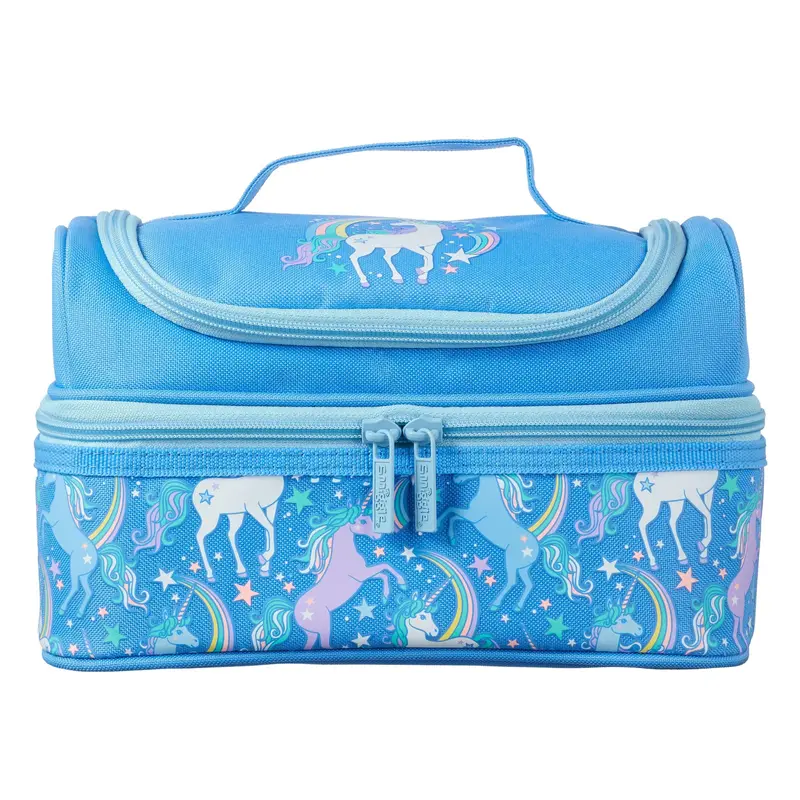 Smiggle Neat Double Decker Lunchbox - Cornflower Blue