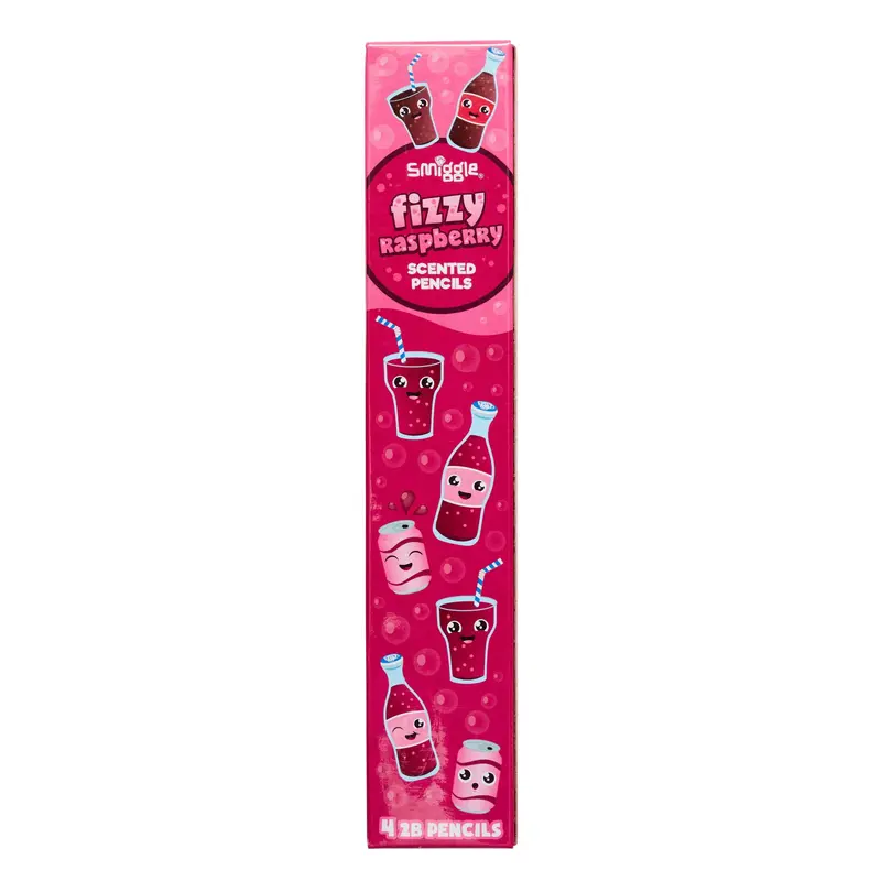 Smiggle Scented Pencil Pack X4 - Fizzy Raspberry