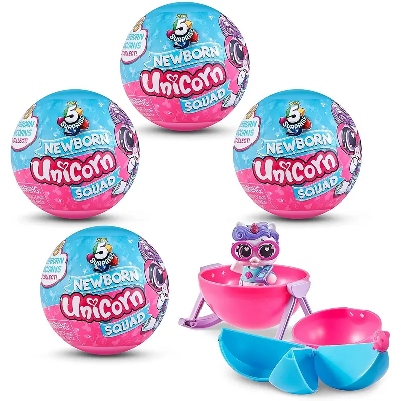 5 Surprise Unicorn Squad Mystery Collectible Capsule
