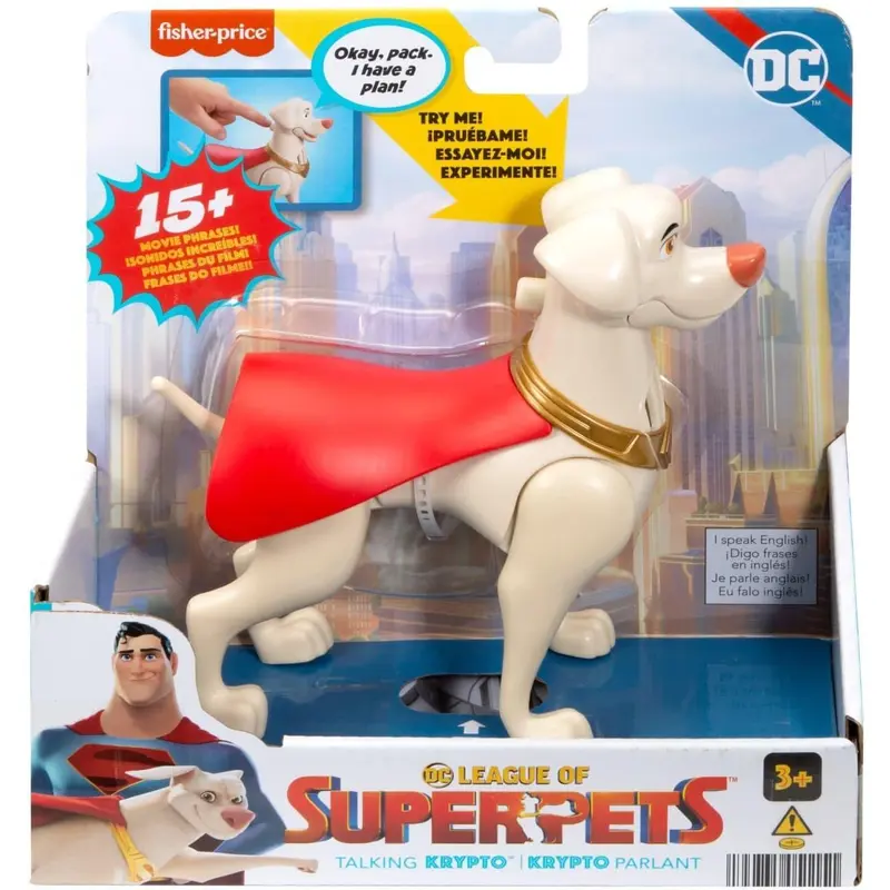 DC League of Super-pets Talking Krypto Figure