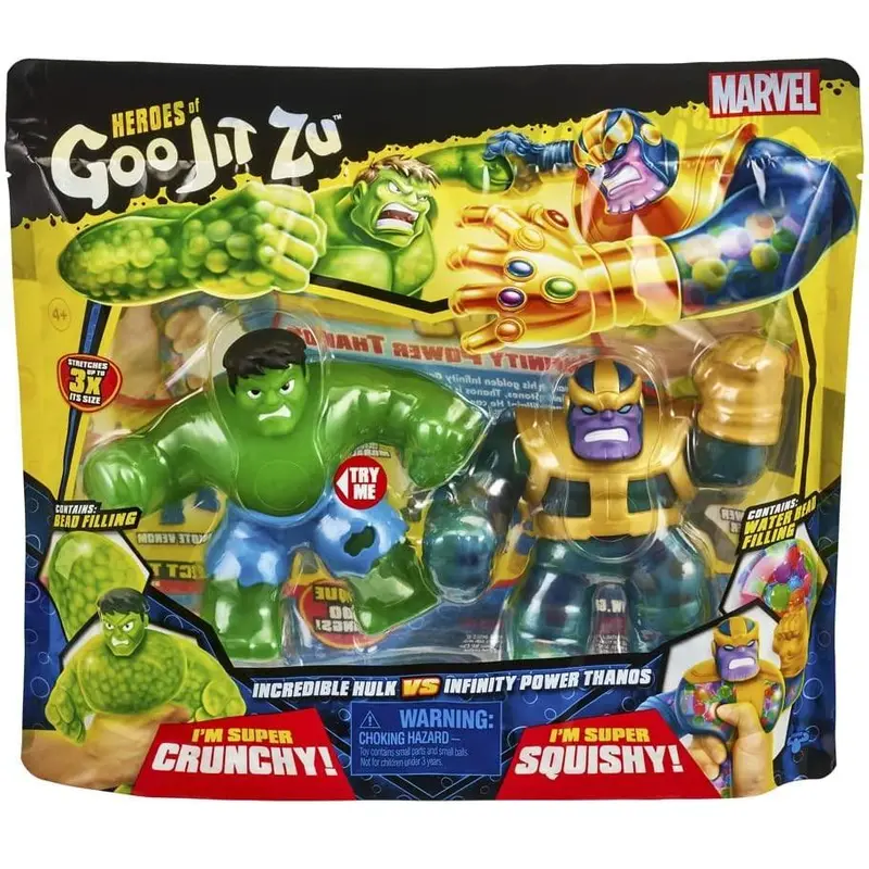 Heroes of Goo Jit Zu Marvel Versus Pack Thanos Vs Hulk