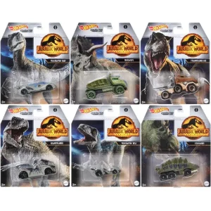 Hot Wheels Character Cars Jurassic World Vehicle - Assorted