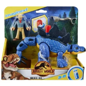 Imaginext Jurassic World Stegosaurus and Dr Grant