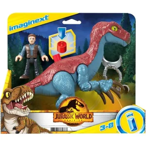 Imaginext Jurassic World Therizinosaurus and Owen