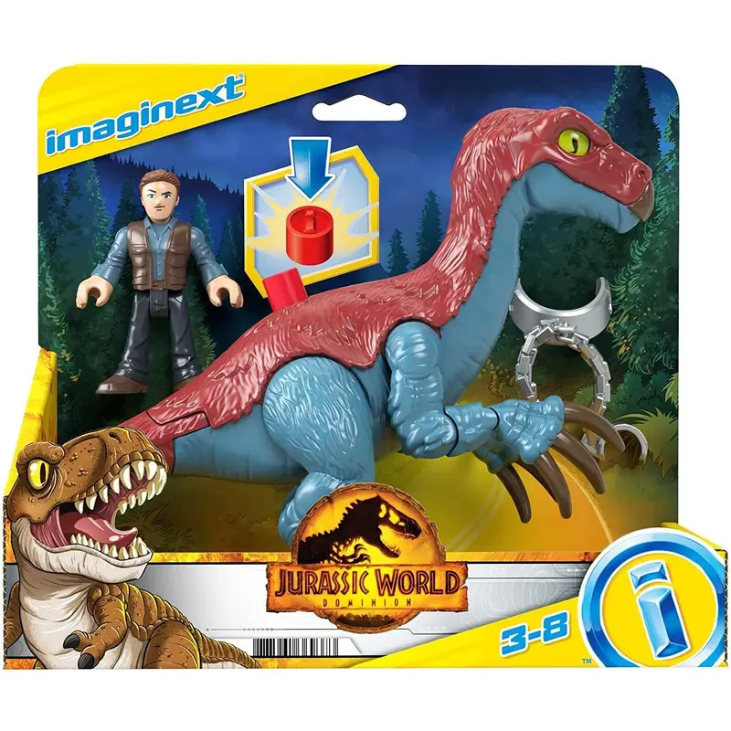 Imaginext Jurassic World Therizinosaurus and Owen