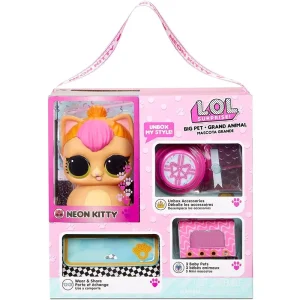 LOL Surprise! Big Pet Neon Kitty with 15 Surprises