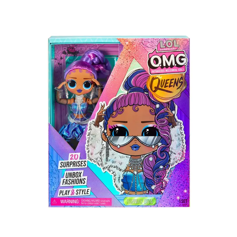 LOL Surprise! OMG Queens Runway Diva Fashion Doll with 20 Surprises