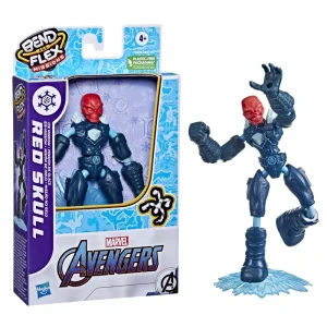 Marvel Spider-Man Bend and Flex Red Skull Ice Action Figure