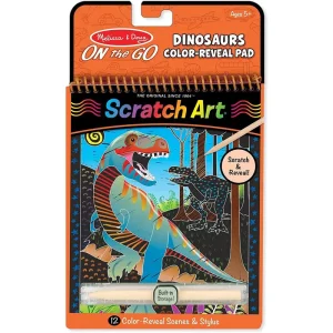 Melissa & Doug 40514 Scratch Art-dinosaur Activity Book