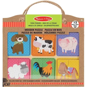 Melissa & Doug 41363 Farm Friends Wooden Jigsaw Puzzle