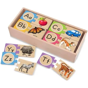 Melissa & Doug Self-correcting Alphabet Letter Puzzles