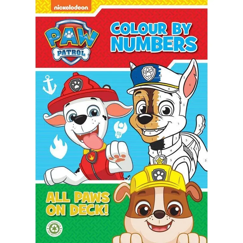 PAW Patrol Colour By Numbers