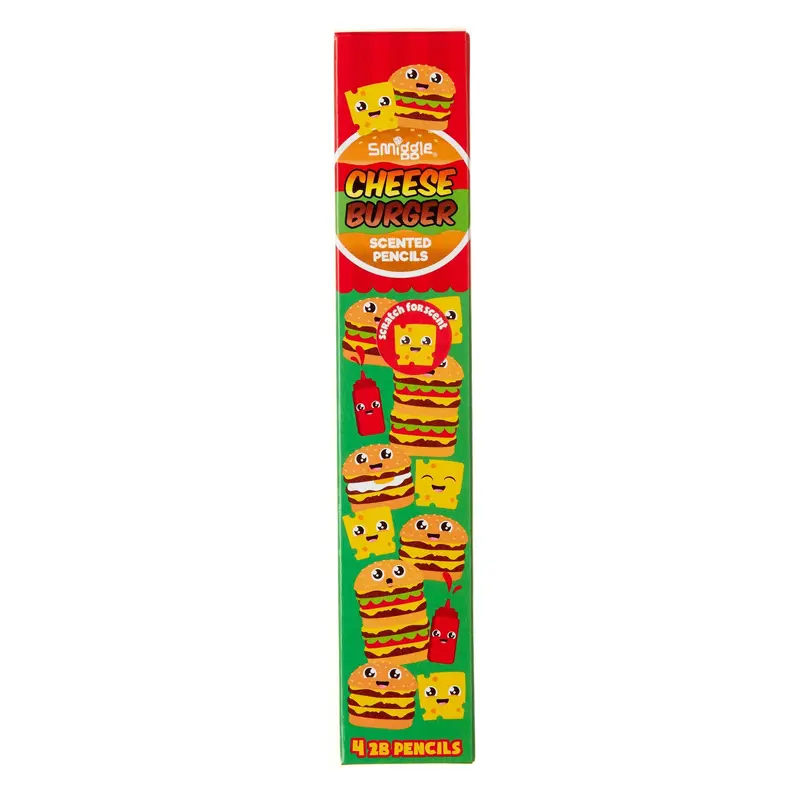 Smiggle Cheese Burger Pencils 6 Pack