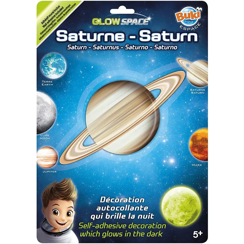 BUKI France Glow In The Dark Phosphorescent Planet - Saturn