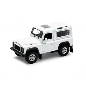 Land Rover Defender 90 Silver 14cm Toy Car