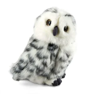 Living Nature Snowy Owl with Turning Head 18cm Soft Toy
