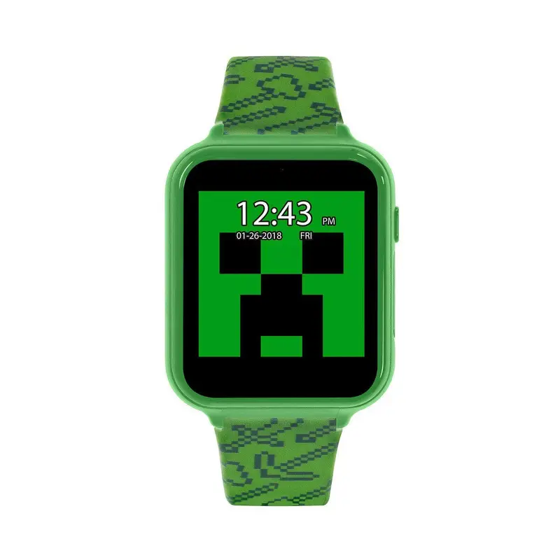 Minecraft Green Interactive Silicon Strap Watch