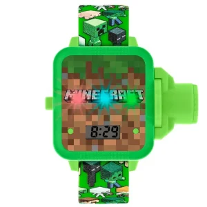 Minecraft Green Strap Projection Watch