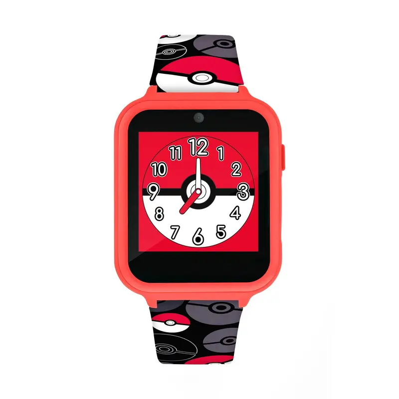 Pokmon Red Printed Character Printed Strap Smart Watch