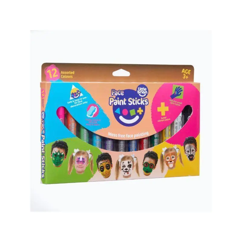 Little Brian 12 Pack Face Paint Sticks