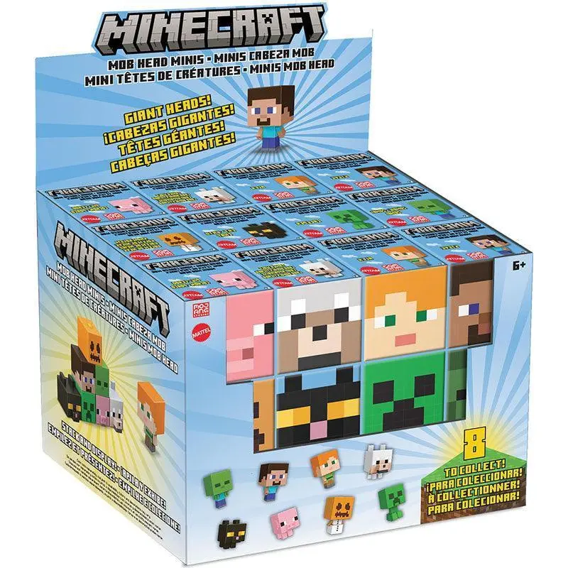 Minecraft Mob Head Mini Figures Assortment