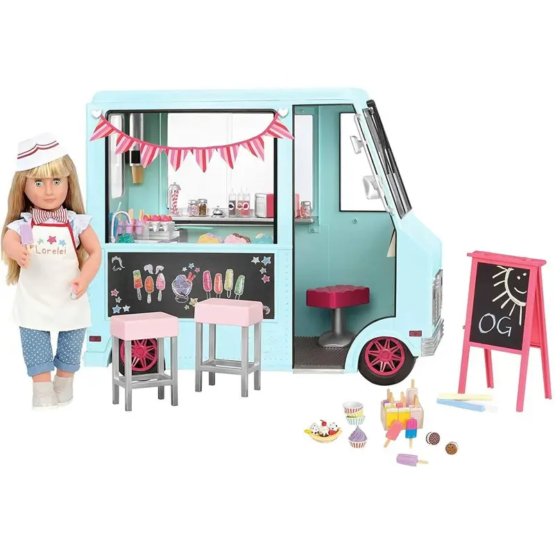 Our Generation BD37252 Sweet Stop Ice Cream Truck Dolls