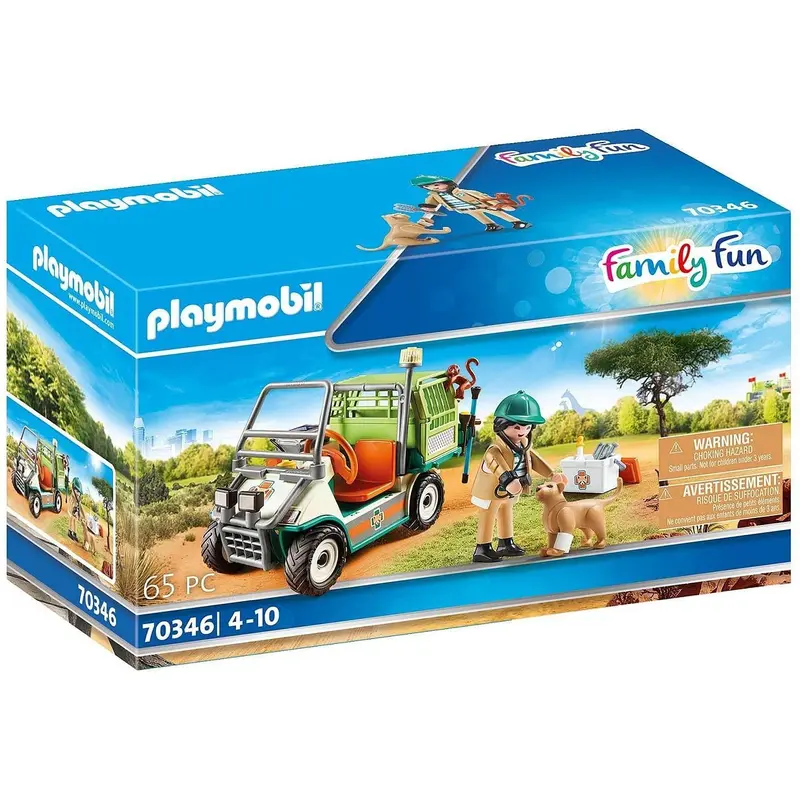 Playmobil 70346 Family Fun Zoo Vet with Medical Cart