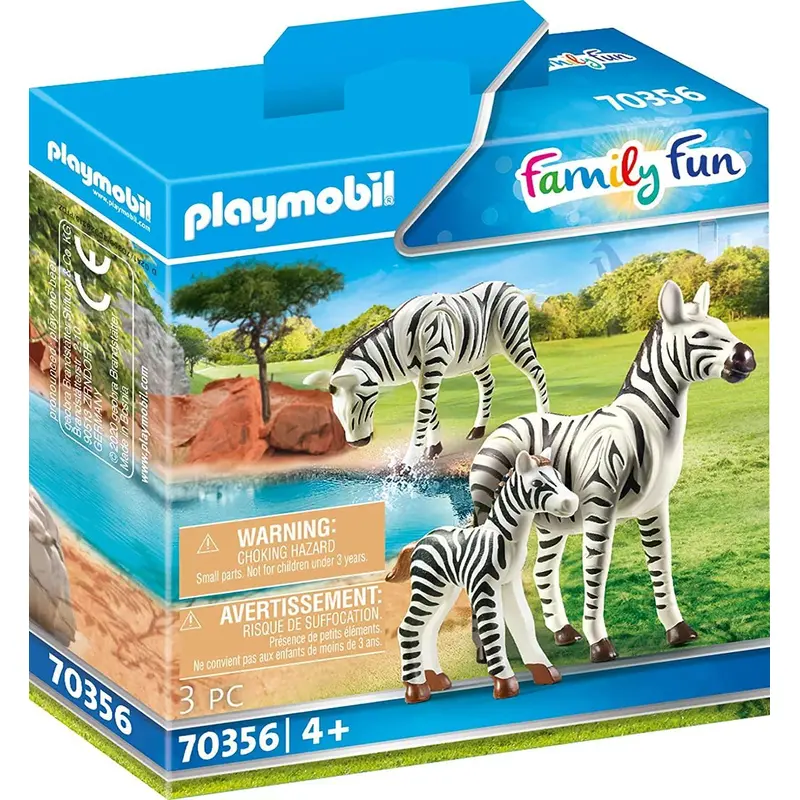 Playmobil 70356 Family Fun Two Zebras with Their Foal
