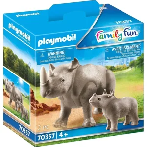 Playmobil 70357 Family Fun Rhino with Its Cub