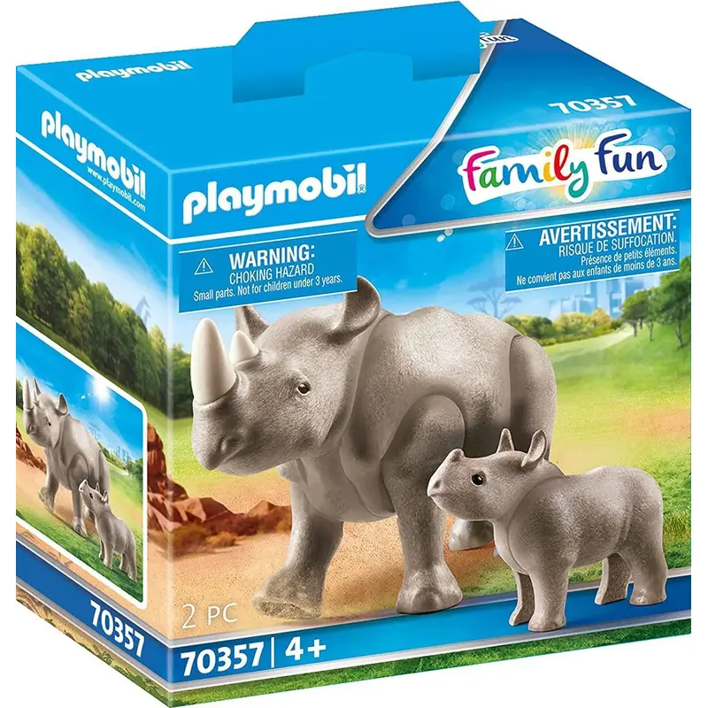 Playmobil 70357 Family Fun Rhino with Its Cub