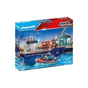 Playmobil 70769 CITY ACTION - Cargo Ship with Boat