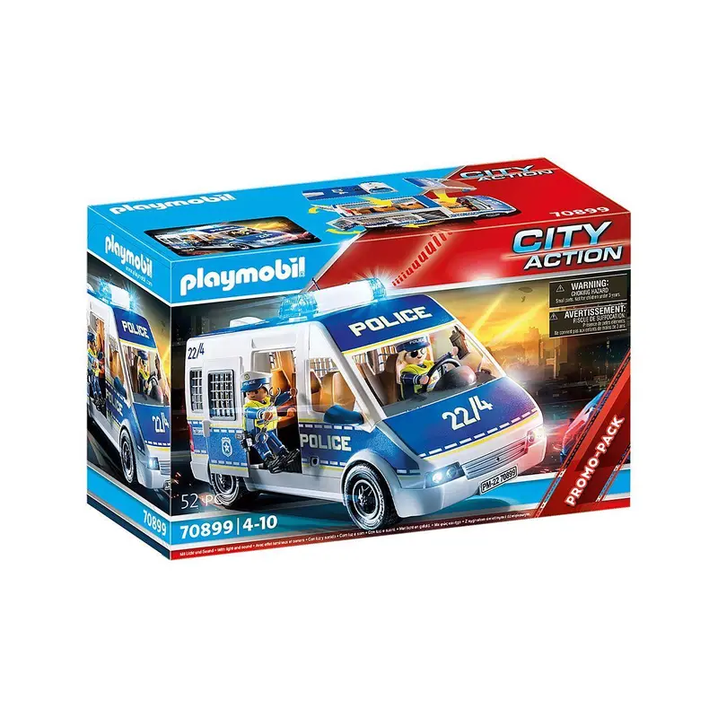 Playmobil 70899 CITY ACTION - Police Van with Lights and Sound