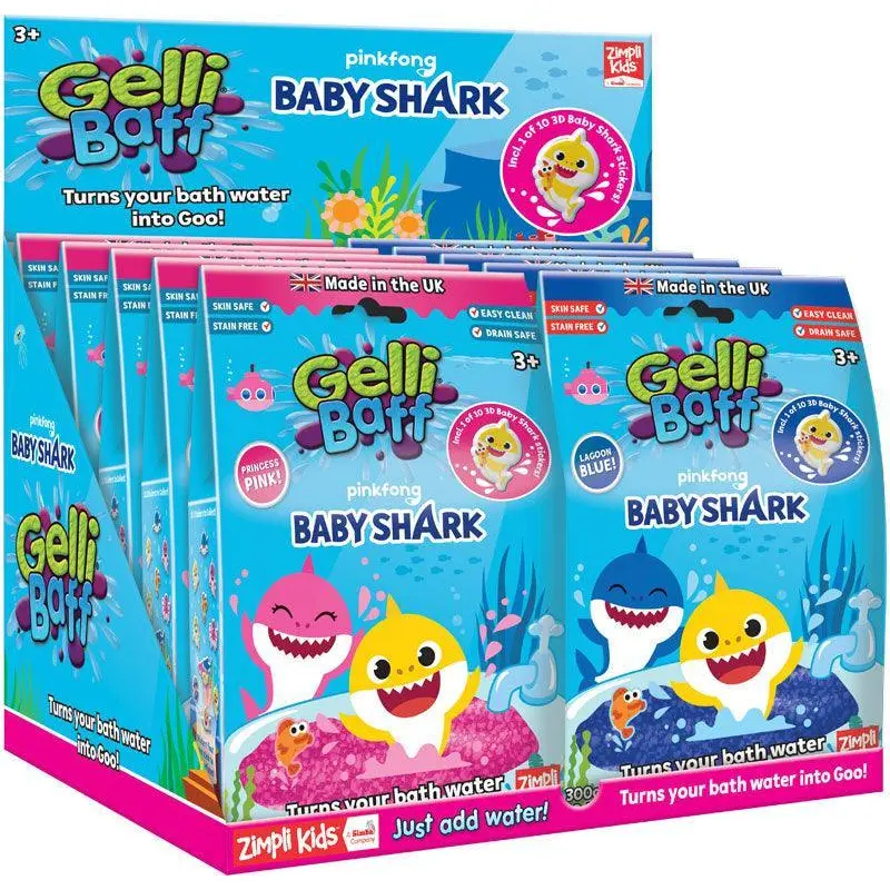 Zimpli Kids Baby Shark - Gelli Baff - 300g Assortment
