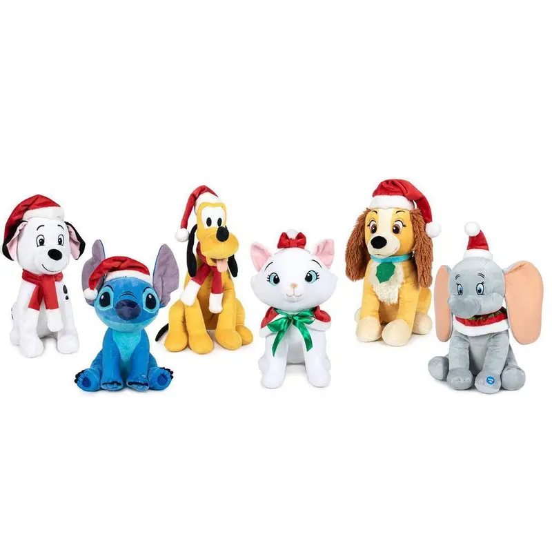 Disney Christmas Plush Toy with Sound 26cm - Assorted