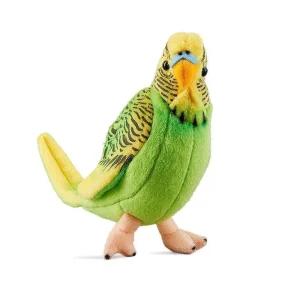 Living Nature Yellow Budgerigar with Sound 11.5cm