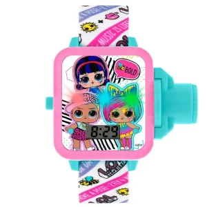 LOL Surprise! Pink & White Strap Projection Watch