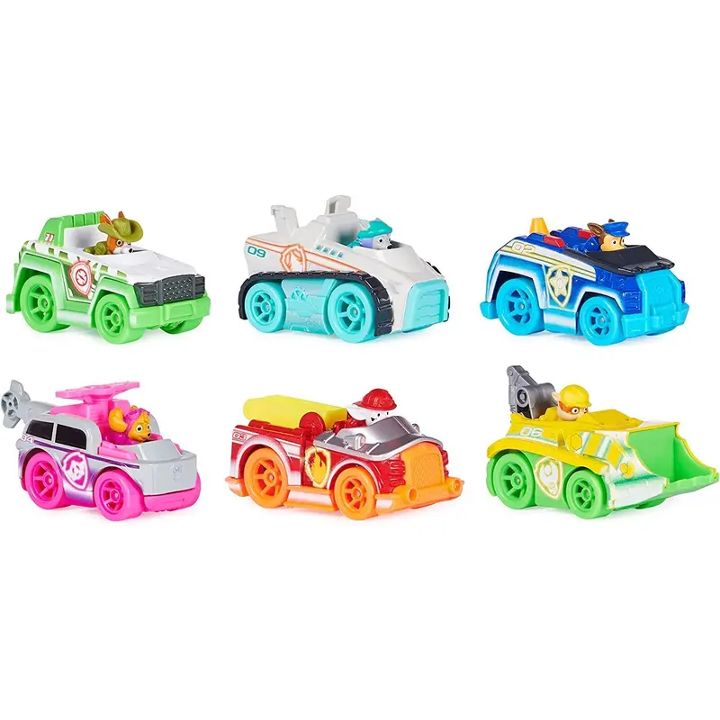 PAW Patrol, True Metal Neon Rescue Vehicle Gift Pack
