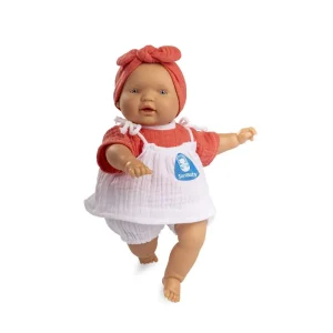 BERJUAN SANIBABY Antibacterial Doll with Coral Bow