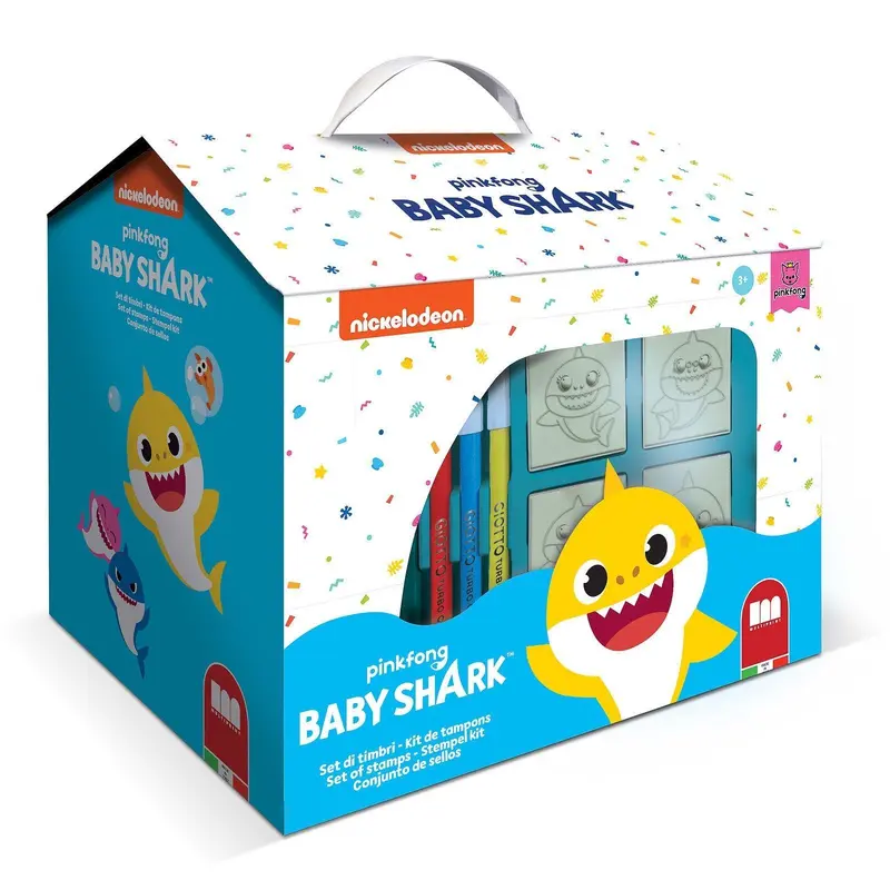 Disney Baby Shark House Colouring and Stamp Set